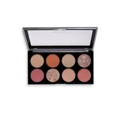 Rozświetlacze do twarzy i ciała - Revolution Makeup Makeup REVOLUTION - Ultra Blush Palette - Paleta róży i rozświetlaczy - GOLDEN DESIRE - miniaturka - grafika 1