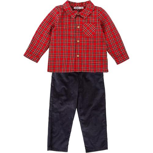 BABIDU Dziecięcy dwuczęściowy zestaw bawełniany, miękki i oddychający design, idealny dla noworodka, do noszenia na co dzień