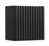 Szafki łazienkowe - Czarna ryflowana szafka łazienkowa E2-W44 - miniaturka - grafika 1