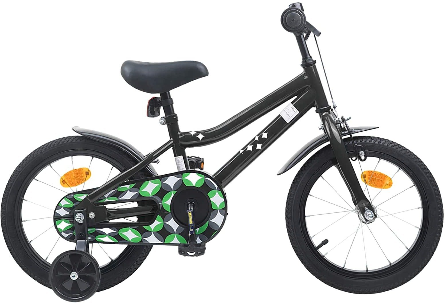 vidaXL vidaXL Rower Dziecięcy 14 Cali dla dzieci w wieku 3-5 lat Czarny
