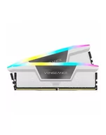 Pamięci RAM - CORSAIR VENGEANCE RGB 32GB 2x16GB DDR5 6400MT/s DIMM Unbuffered 36-48-48-104 Std PMIC XMP 3.0White Heatspreader Black PCB 1.4V - miniaturka - grafika 1