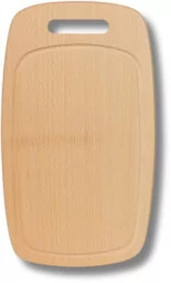 Deska bukowa z uchwytem owalna 32 cm - Deski do krojenia Deska bukowa z uchwytem owalna 32 cm - Deski do krojenia - miniaturka - grafika 1