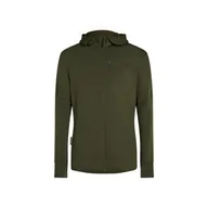 Bluzy męskie - Bluza męska Icebreaker Merino 260 Quantum IV LS Zip Hoodie Loden L - miniaturka - grafika 1