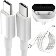 Kable komputerowe i do monitorów - KABEL USB TYP-C DO TYP-C PD USB-C 3,6A BIAŁY 1M 100W SZYBKIE ŁADOWANIE Tele - miniaturka - grafika 1