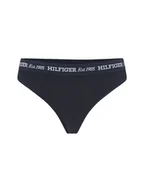 Majtki damskie - Tommy Hilfiger Stringi Kobiety niebieski jednolity, L - miniaturka - grafika 1
