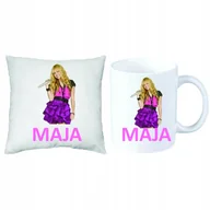 Gadżety dla niej i dla niego - Hannah Montana Disney Zestaw PODUSZKA +KUBEK +IMIĘ - miniaturka - grafika 1