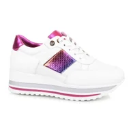 Półbuty damskie - Sneakersy damskie COMART 1A3392 biało / różowe 40 - miniaturka - grafika 1