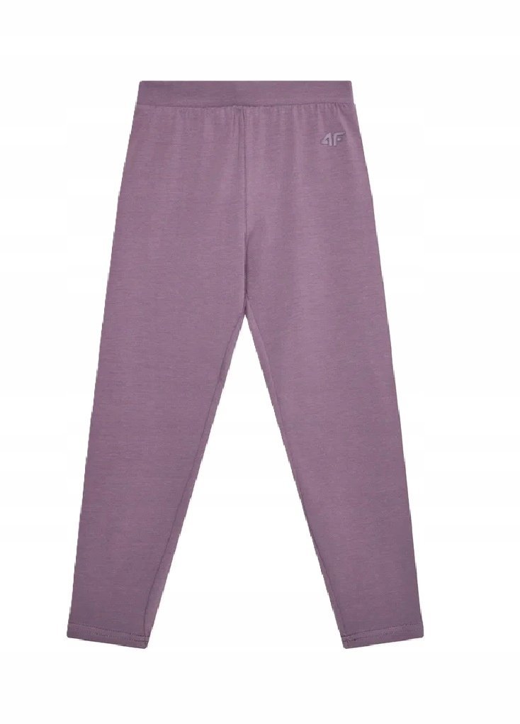 4F LEGGINSY DZIANINOWE DZIEWCZĘCE CAS F178 FIOLETOWE ROZMIAR 146
