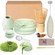 Herbata - Zestaw Prezentowy Do Herbaty Matcha Zestaw Do Parzenia Matchy 9 Szt. - miniaturka - grafika 1