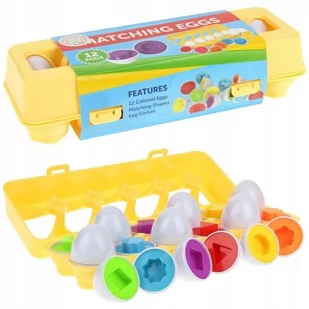 Układanka Dopasuj Kształty Sorter Jajka - Sortery dla dzieci - miniaturka - grafika 1