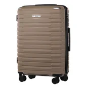 Walizki - Walizka Średnia z Polipropylenu Beżowa - miniaturka - grafika 1