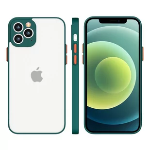Milky Case silikonowe elastyczne półprzezroczyste etui do Samsung Galaxy S21+ 5G (S21 Plus 5G) ciemnozielony - Etui i futerały do telefonów - miniaturka - grafika 1