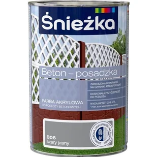Śnieżka Farba Beton - Posadzka szara jasna B06 1l 606410 - Farby zewnętrzne - miniaturka - grafika 1