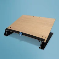 Deski z klipsem - R-Go Tools Uchwyt na dokumenty R-Go Read2Write do czytania i pisania, ergonomiczny, z miękką podpórką pod nadgarstek, drewno dębowe - miniaturka - grafika 1