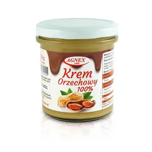 Agnex Masło Orzechowe 100% 350g MASŁO ORZECHOWE - Inne słodycze - miniaturka - grafika 1