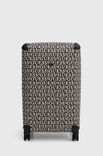 Guess walizka STARK kolor brązowy TWE927 09880 - Walizki - miniaturka - grafika 1