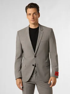 HUGO Męska marynarka od garnituru modułowego Mężczyźni Super Slim Fit szary marmurkowy, 46 - Garnitury - miniaturka - grafika 1