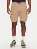 Spodenki męskie - Napapijri Szorty materiałowe N-Deline NP0A4HOT Beżowy Regular Fit - miniaturka - grafika 1