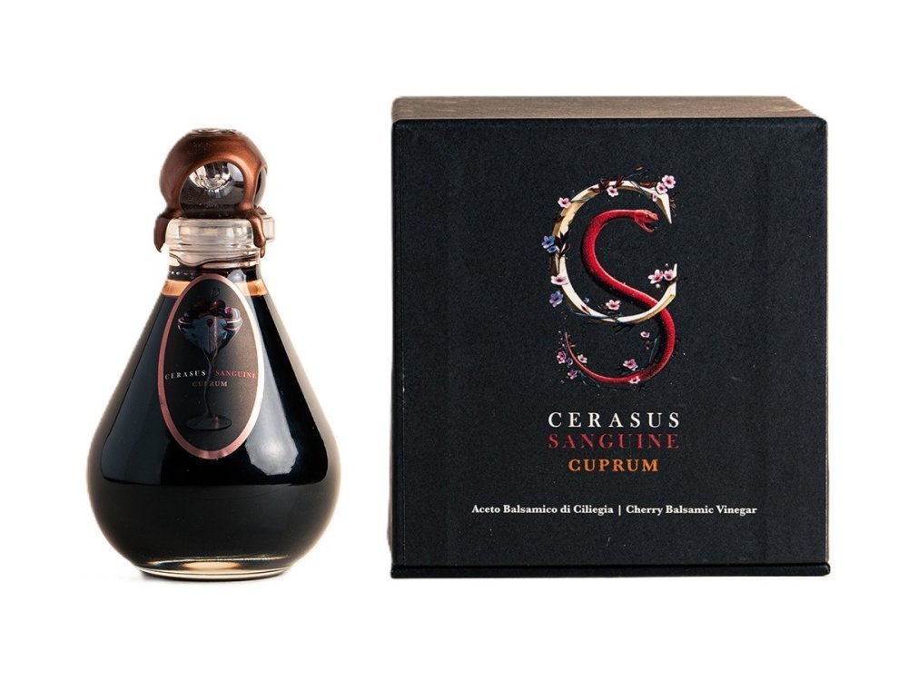 Ocet balsamiczny z wiśni Cuprum, 100 ml - 100% naturalny / Cerasus Sanguine