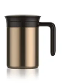 Kubki termiczne - Banquet Kubek termiczny stalowy PHASE 480 ml, brązowy - miniaturka - grafika 1