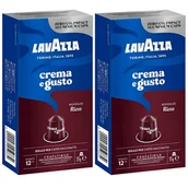 Kawa w kapsułkach i saszetkach - Kapsułki nespresso do ekspresu Lavazza crema e gusto RICCO zestaw 2x 10szt. - miniaturka - grafika 1