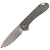 Noże - Nóż składany CIVIVI Elementum Flipper Dark Green Micarta, Satin Finish (C907T) - miniaturka - grafika 1
