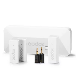 Godox MoveLink Mini UC Kit 2 (Biały) system bezprzewodowy 2,4 GHz - Kamery cyfrowe - akcesoria - miniaturka - grafika 1