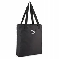 Torebki damskie - TOREBKA damska duża NA RAMIĘ torba zakupowa miejska PUMA shopper czarna - miniaturka - grafika 1