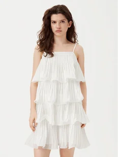 YAS Sukienka koktajlowa Lucia 26036503 Biały Regular Fit - Sukienki - miniaturka - grafika 1