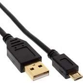 Kable USB - InLine Kabel USB microUSB 2m Czarny 31720P - miniaturka - grafika 1