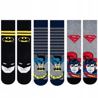 Skarpetki męskie - Zestaw 3x Skarpetki męskie kolorowe SOXO GOOD STUFF Batman i Sperman DC Comics - 40–45 - miniaturka - grafika 1