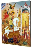 Ikony i obrazy sakralne - Ikona święty Jerzy - miniaturka - grafika 1