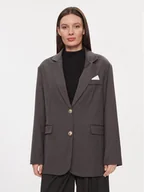 Marynarki i żakiety damskie - Maryley Marynarka 23IB123/52GR Szary Regular Fit - miniaturka - grafika 1