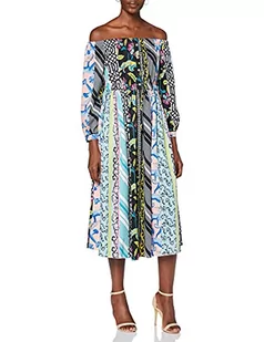 Silvian Heach Rahmania damska sukienka wieczorowa, Wielokolorowy (Fantasia Unica Qf0), S - Sukienki - miniaturka - grafika 1