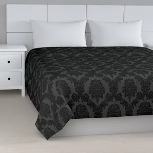 Dekoria Narzuta pikowana w pasy czarny szer.260 × dł.210 cm Damasco 500-613-32 - Narzuty - miniaturka - grafika 1
