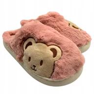 Kapcie damskie - Kapcie Zimowe Miś Misio Damskie Dziecięce Ciepłe Bambosze r. 40-41 - miniaturka - grafika 1