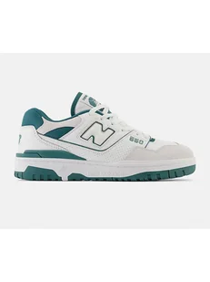 New Balance Skórzane sneakersy "550" w kolorze biało-zielonym - Trampki męskie - miniaturka - grafika 1