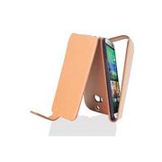 Etui i futerały do telefonów - Flip Case Do HTC ONE M8 Pokrowiec w BRĄZOWY KONIAK Obudowa Etui Case Cover Ochronny Cadorabo - miniaturka - grafika 1