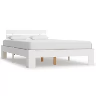 Łóżka - vidaXL Rama łóżka, biała, lite drewno sosnowe, 140 x 200 cm - miniaturka - grafika 1