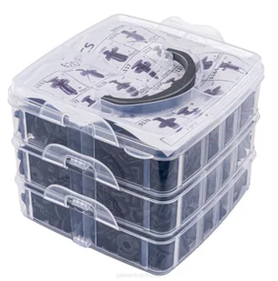 UNIWERSALNY ZESTAW  620 SPINEK, KOŁKÓW, KLIPSÓW, ZATRZASKÓW, 4 ŚCIĄGACZE, 10 OPASEK + WYJMAK 635 el - Akcesoria motoryzacyjne - miniaturka - grafika 1