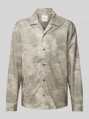 Kurtki męskie - Kurtka koszulowa o kroju oversized z wiskozy z listwą guzikową na całej długości - miniaturka - grafika 1