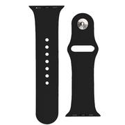 Akcesoria do smartwatchy - Silicone Strap APS silikonowa opaska do Watch 8 / 7 / 6 / 5 / 4 / 3 / 2 / SE (45 / 44 / 42mm) pasek bransoleta do zegarka czarny - miniaturka - grafika 1