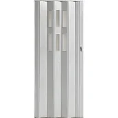 Drzwi wewnętrzne - Drzwi harmonijkowe PIONEER GLASS 281 84 x 202 cm dąb bielony - miniaturka - grafika 1