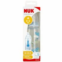 Nuk Butelka z wskaźnikiem temp. 0-6m First Choice 10741926 300 ml - Butelki dla niemowląt - miniaturka - grafika 1