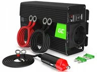 Przetwornice samochodowe - Przetwornica Green Cell 12V na 230V 500W/1000W - miniaturka - grafika 1