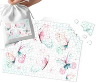 Puzzle - PUZZLE TRADYCYJNE - MOTYLKI MOTYL WZORY PREZENT NA ŚWIĘTA 35el + WORECZEK - miniaturka - grafika 1