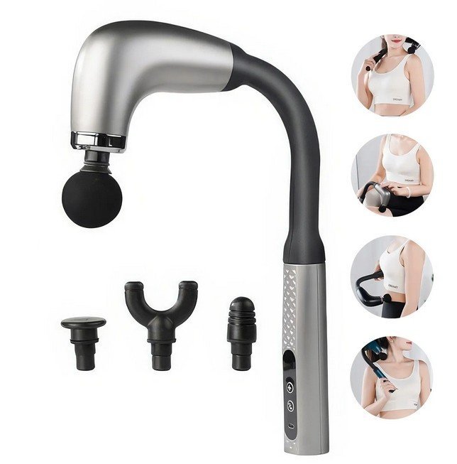 Pistolet Do Masażu Pleców Masażer Karku Mięśni Ciała 9 Trybów Na Usb