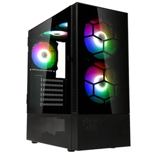 Kolink Observatory MX Glass ARGB Midi Tower Case - czarny - Obudowy komputerowe Kolink Observatory MX Glass ARGB Midi Tower Case - czarny - Obudowy komputerowe - miniaturka - grafika 1