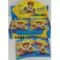 Tetis Kredki świecowe Tetiski 12 kolorów KT015-AB - Przybory szkolne - miniaturka - grafika 1