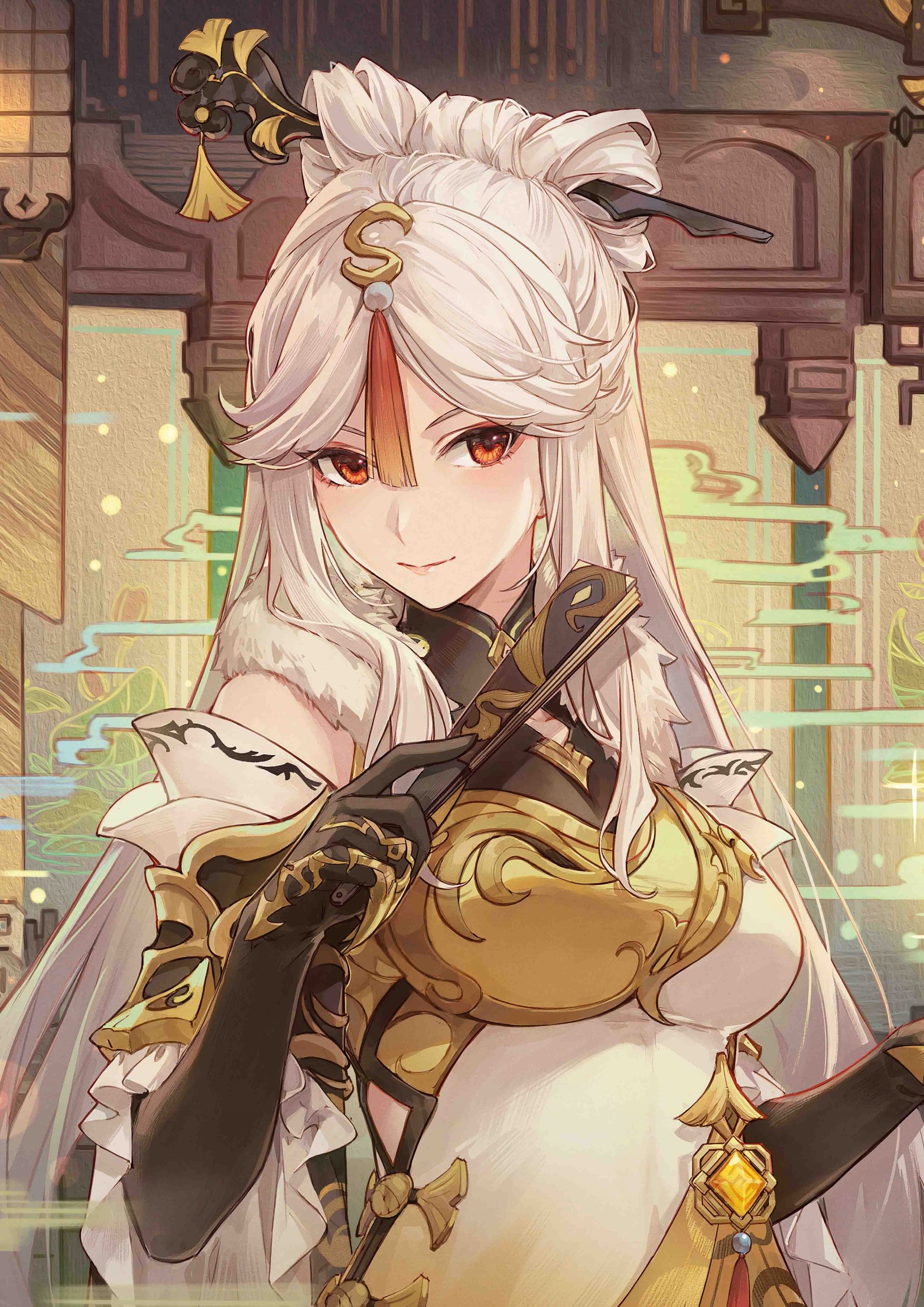 Plakat A3 Genshin Impact Anime Gra Ningguang